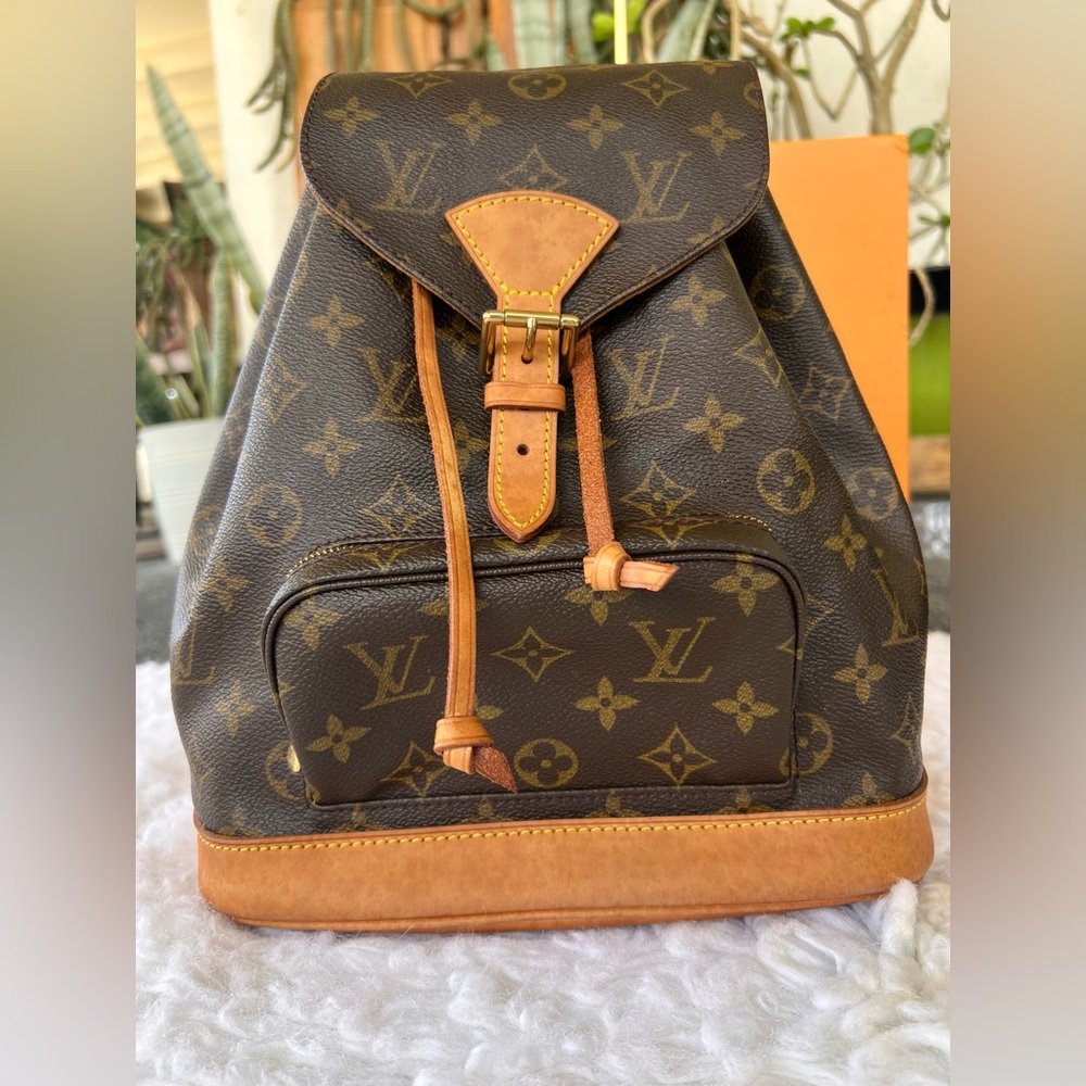 Louis Vuitton Brown and Tan Backpack